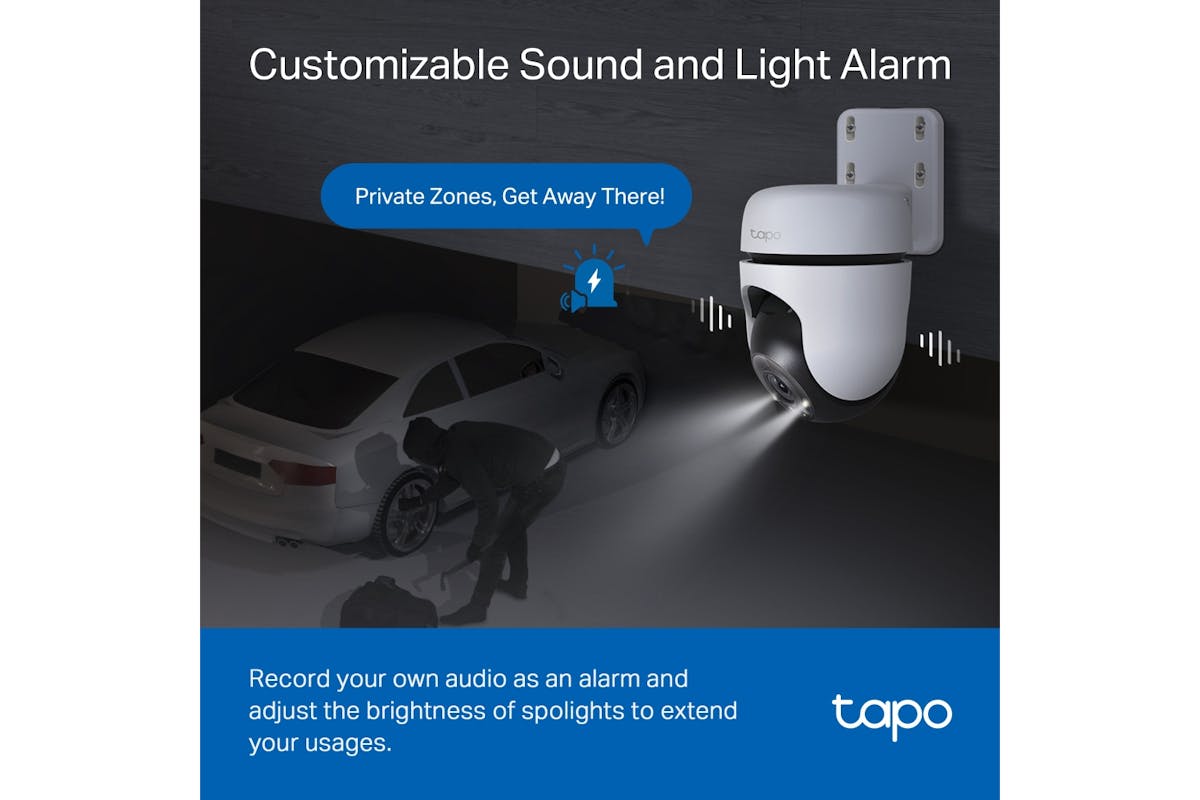 TP-Link Tapo Outdoor Pan/Tilt Security WiFi Camera | White/Black-8
