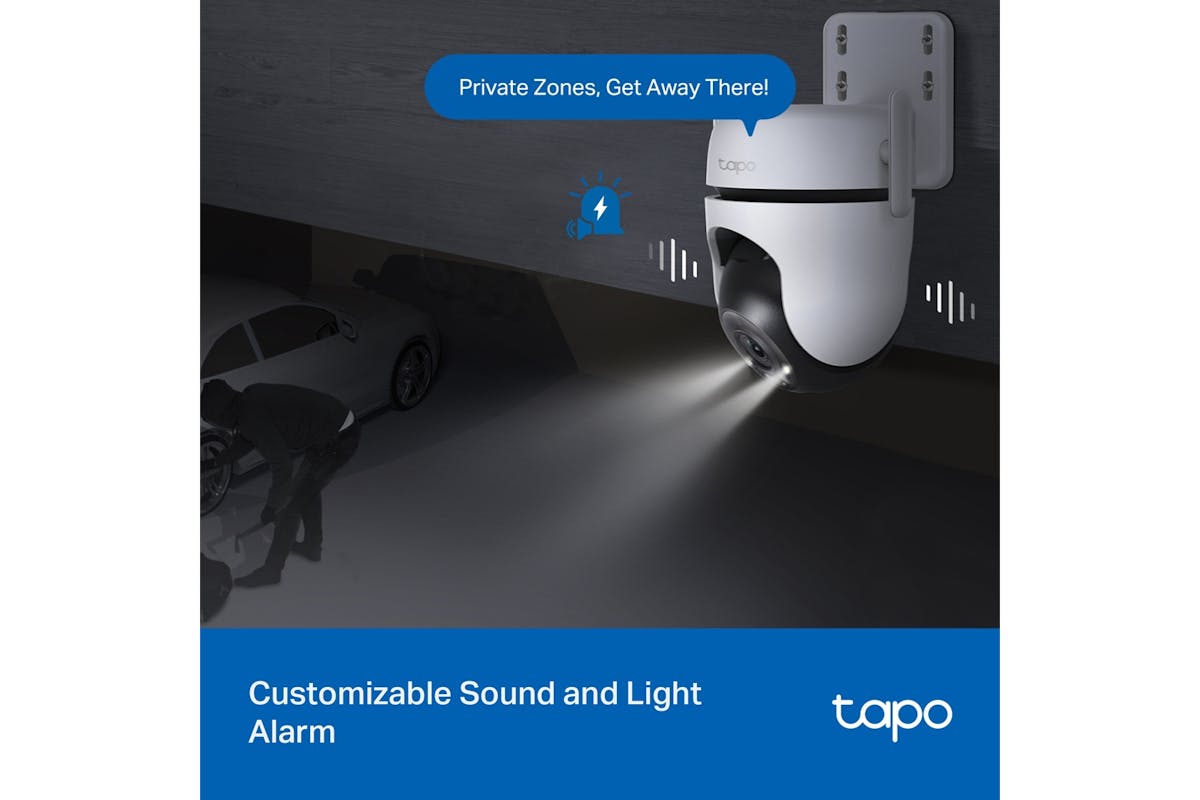TP-Link Tapo Outdoor Pan/Tilt Security Wi-Fi Camera | Black/White-6