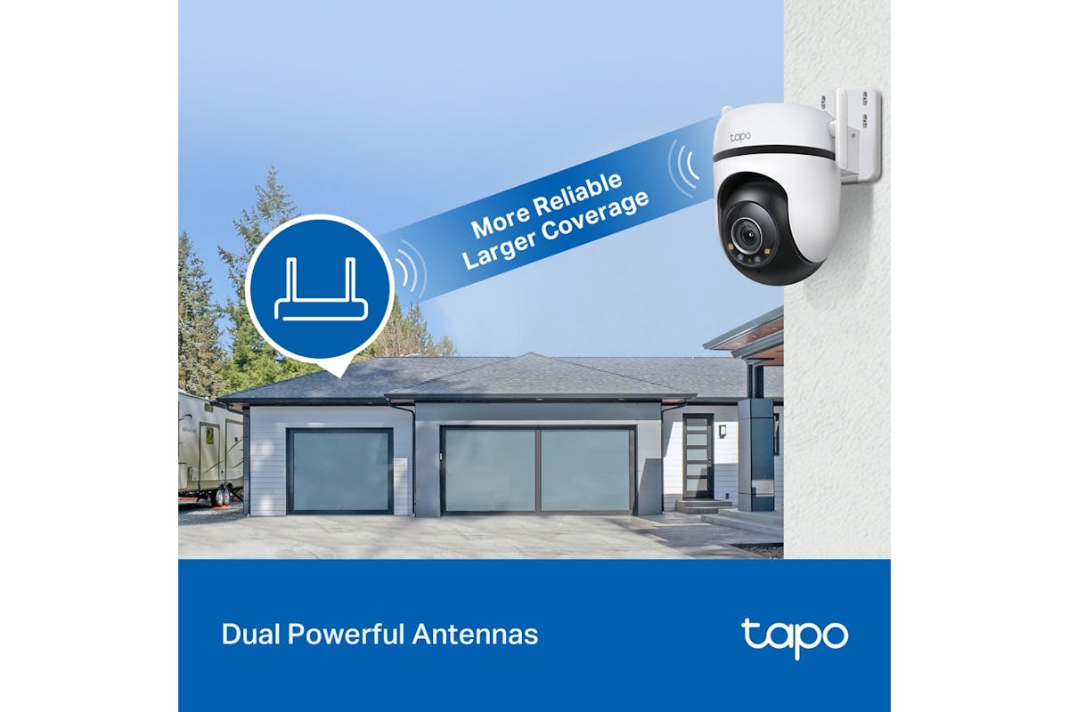 TP-Link Tapo Outdoor Pan/Tilt Security Wi-Fi Camera | Black/White-7