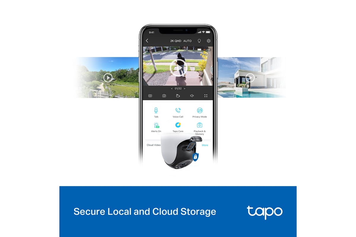 TP-Link Tapo Outdoor Pan/Tilt Security Wi-Fi Camera | Black/White-9