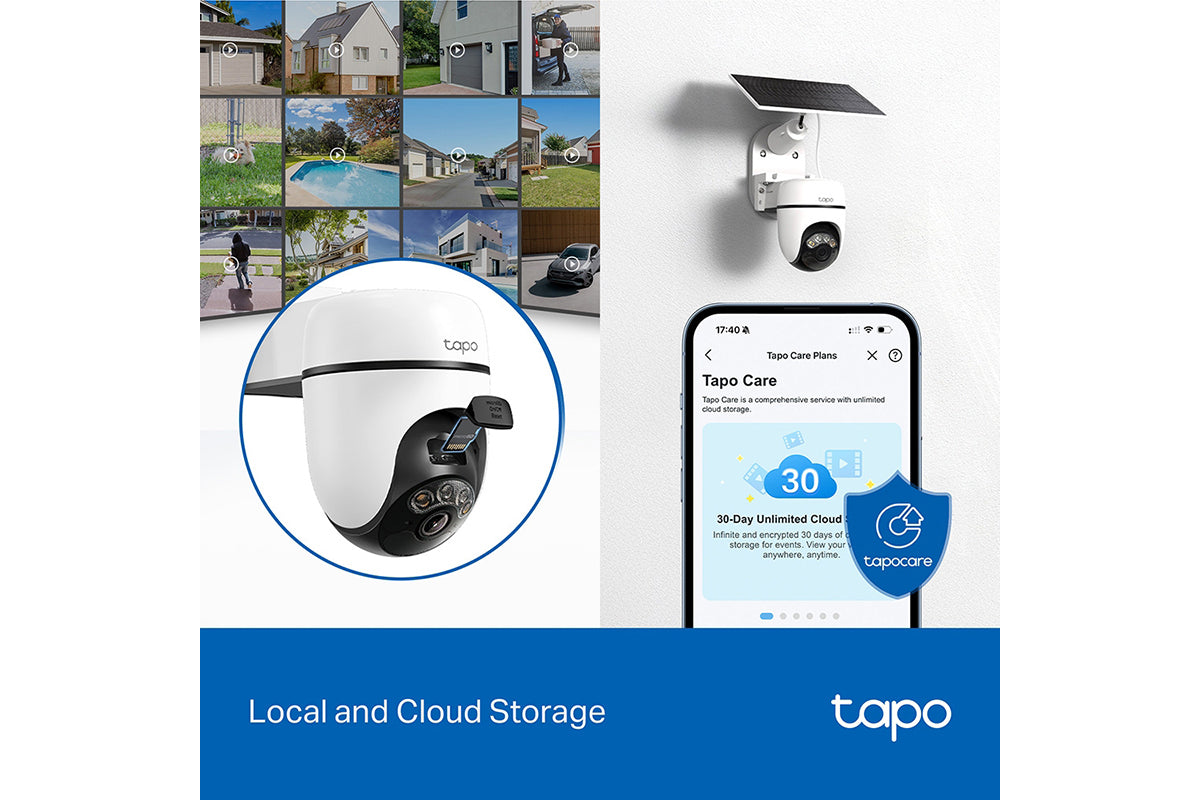 TP-Link Solar-Powered Pan/Tilt Security Camera Kit | TAPOC610KIT-11