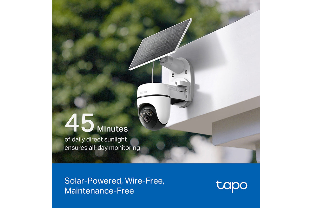 TP-Link Solar-Powered Pan/Tilt Security Camera Kit | TAPOC610KIT-6