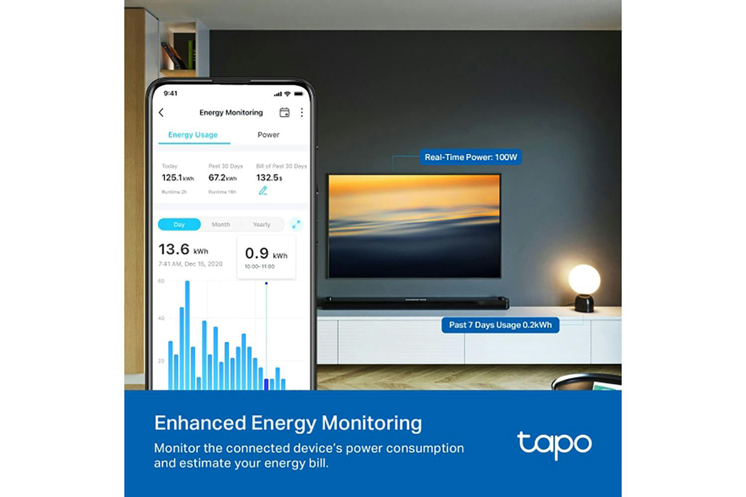 TP-Link Tapo 4 AC Outlet Power Extension | White-5