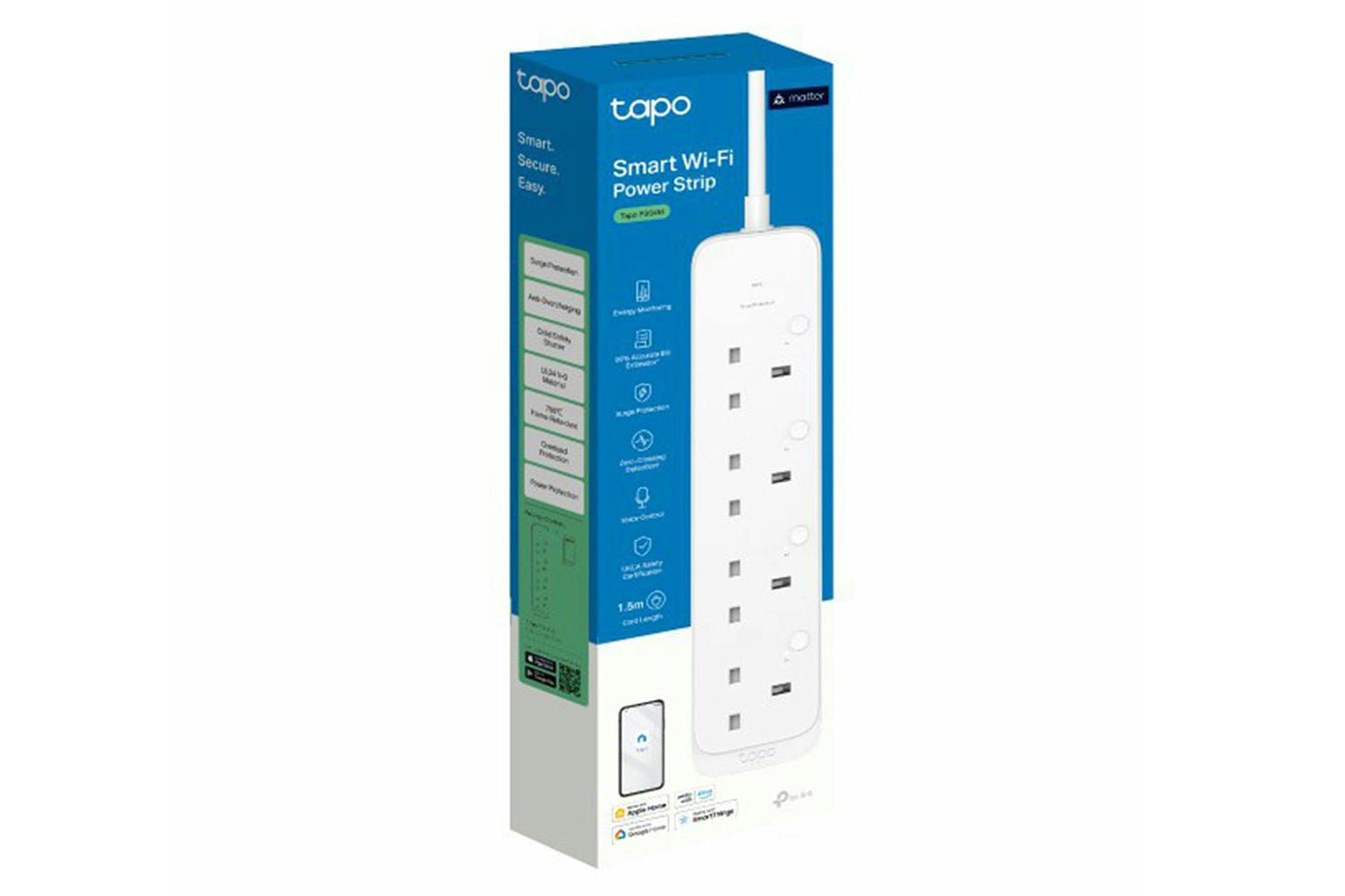 TP-Link Tapo 4 AC Outlet Power Extension | White-9