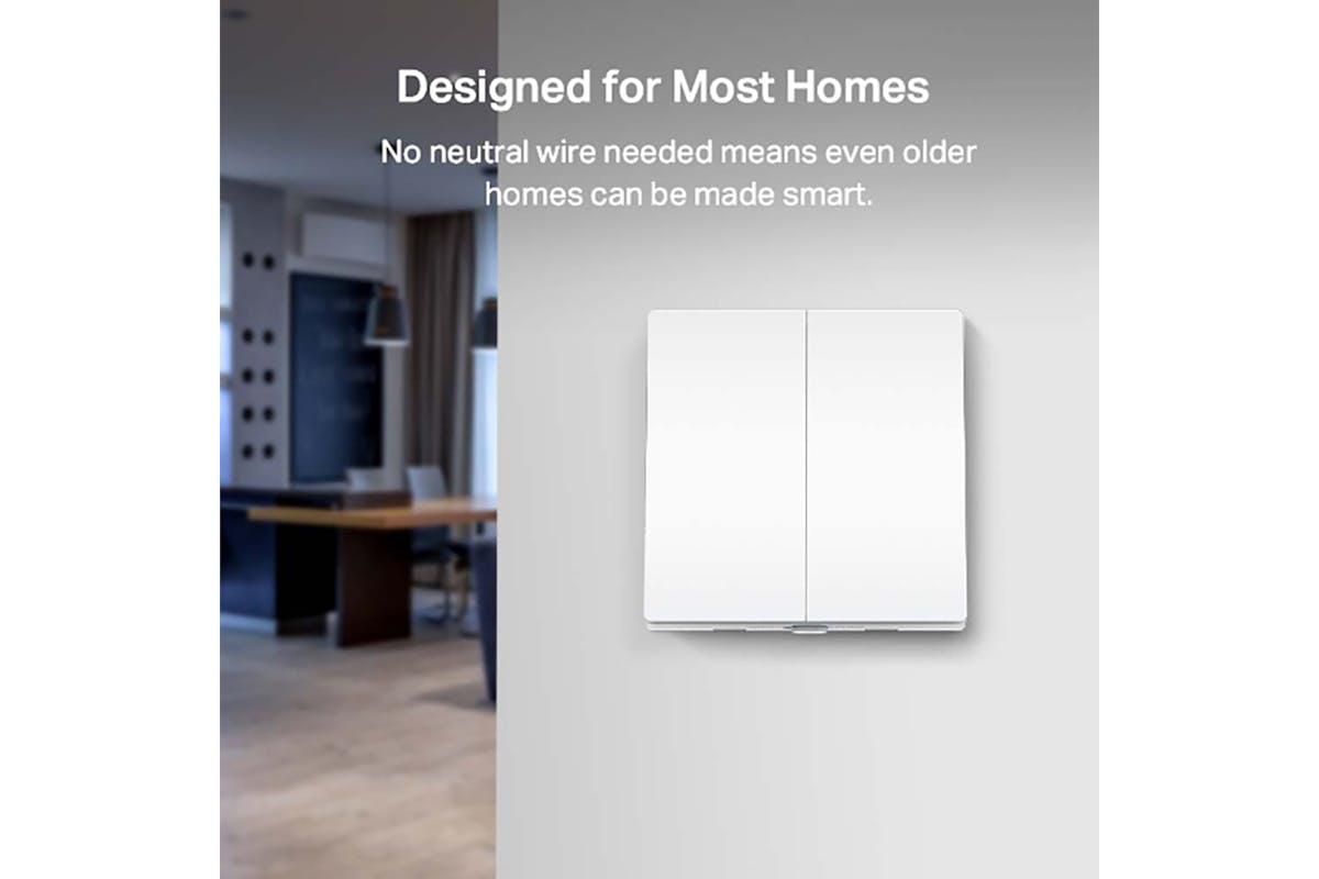 TP-Link Tapo 2-Gang 1-Way Smart Switch | White-5