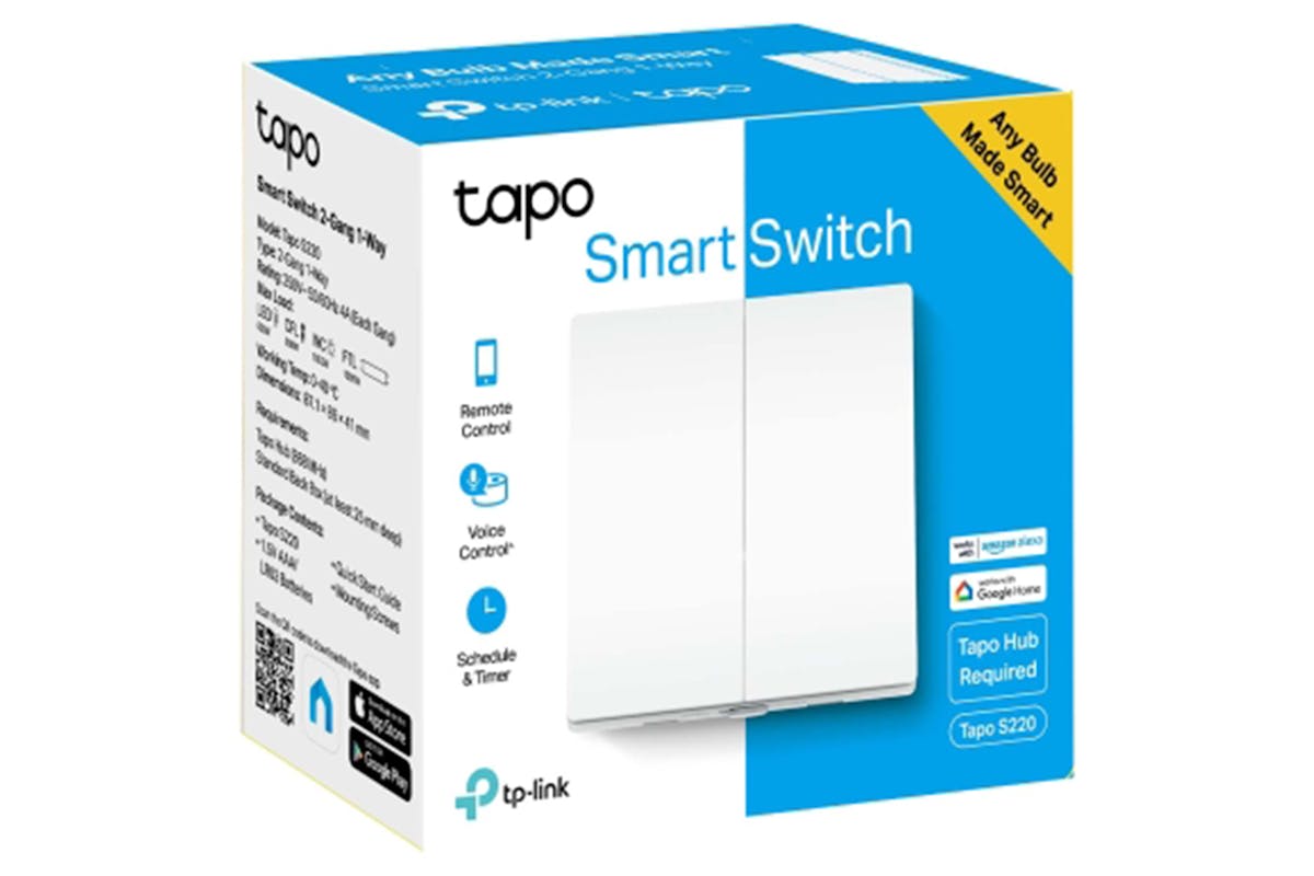 TP-Link Tapo 2-Gang 1-Way Smart Switch | White-7