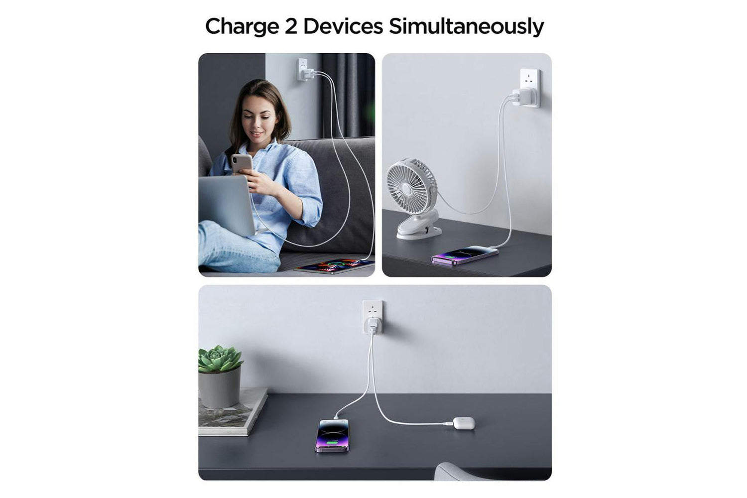 Joyroom 10.5W Dual USB-A Charger | White-3