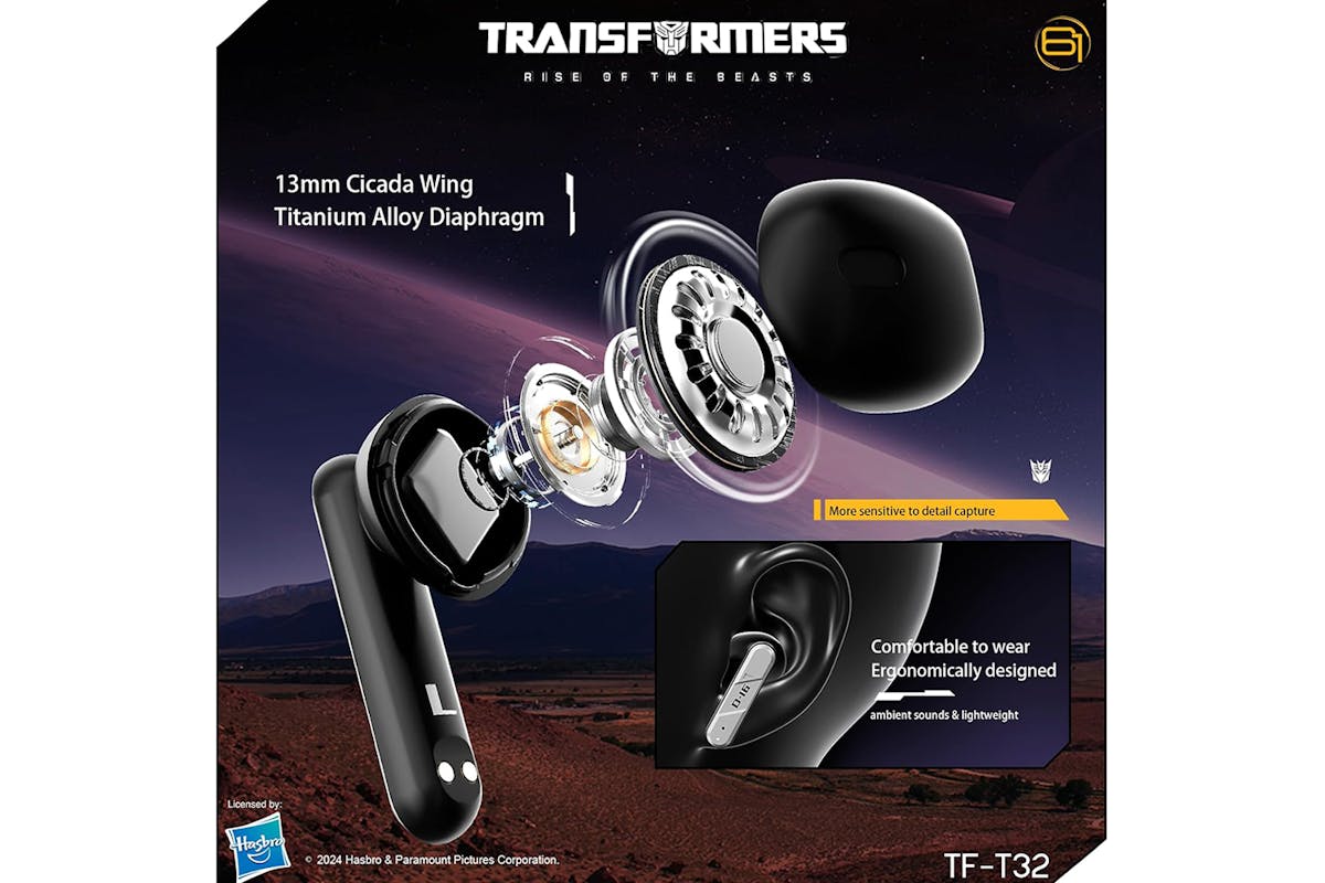 Transformers Wireless Bluetooth Earbuds | Black-7