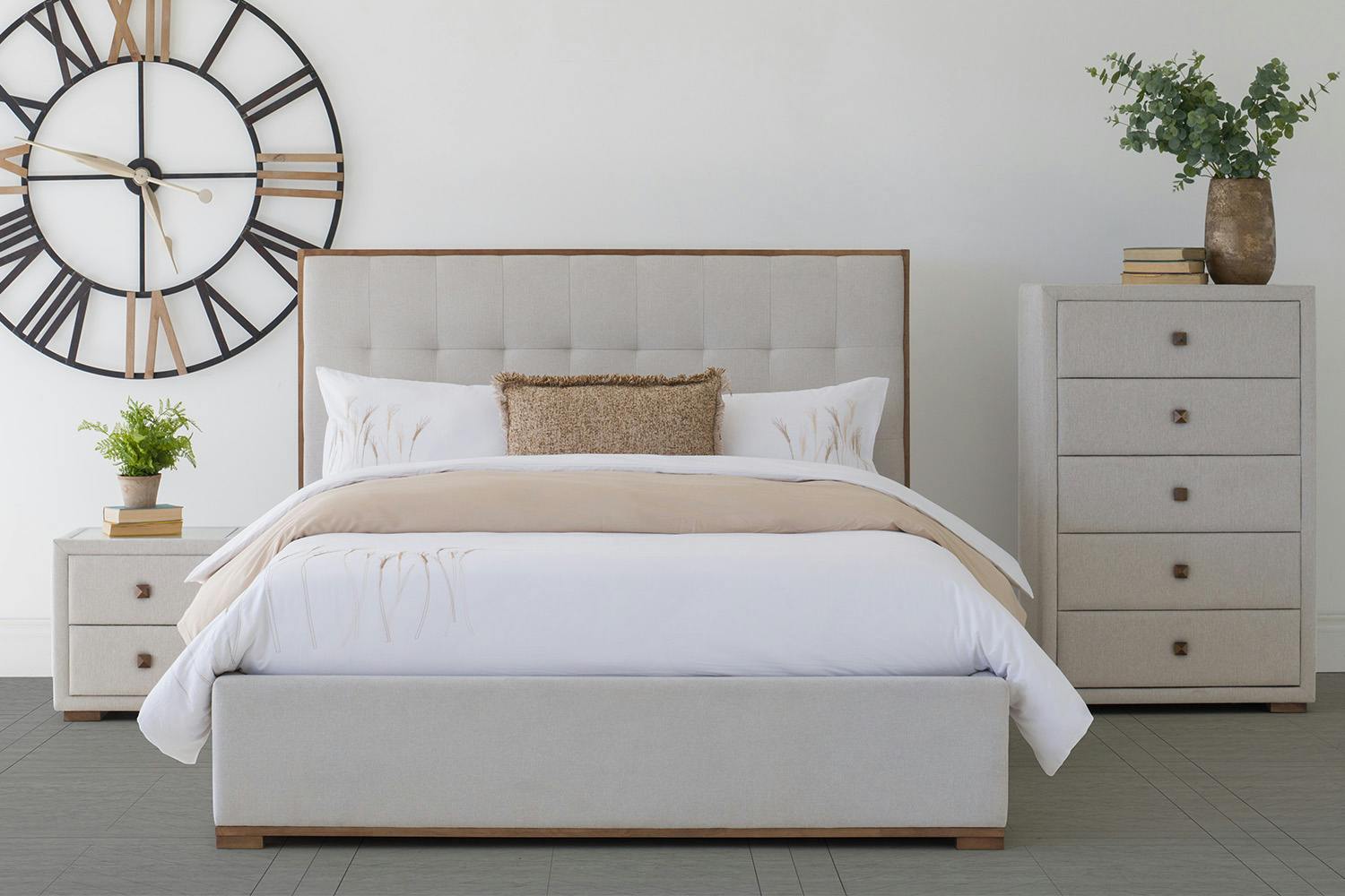Willow Ottoman Bed Frame | King | 5ft | Oat