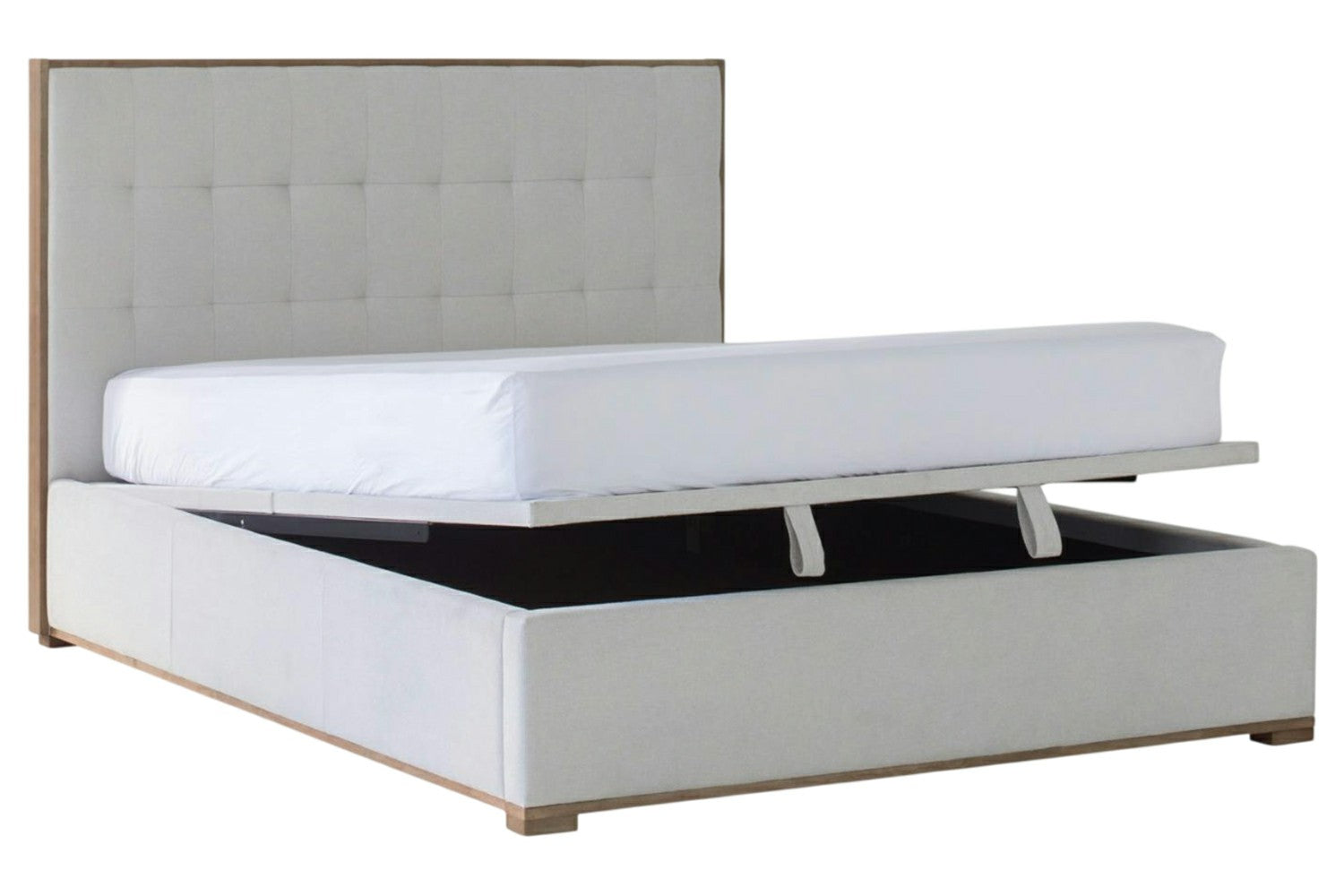Willow Ottoman Bed Frame | King | 5ft | Oat-3