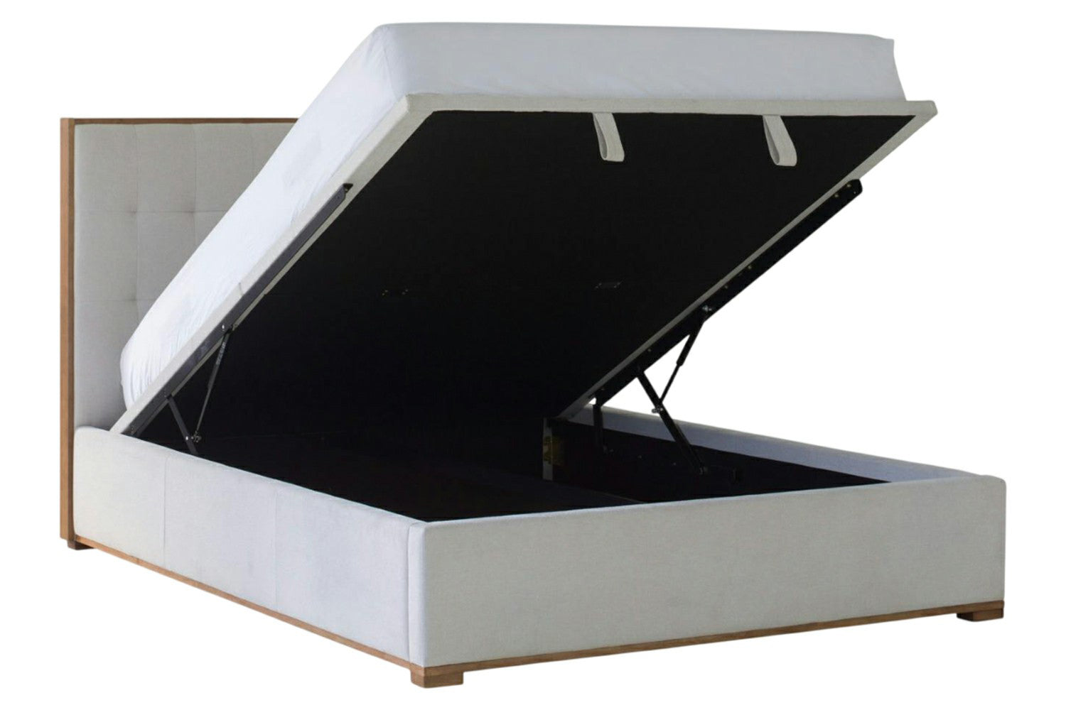 Willow Ottoman Bed Frame | Super King | 6ft | Oat-3