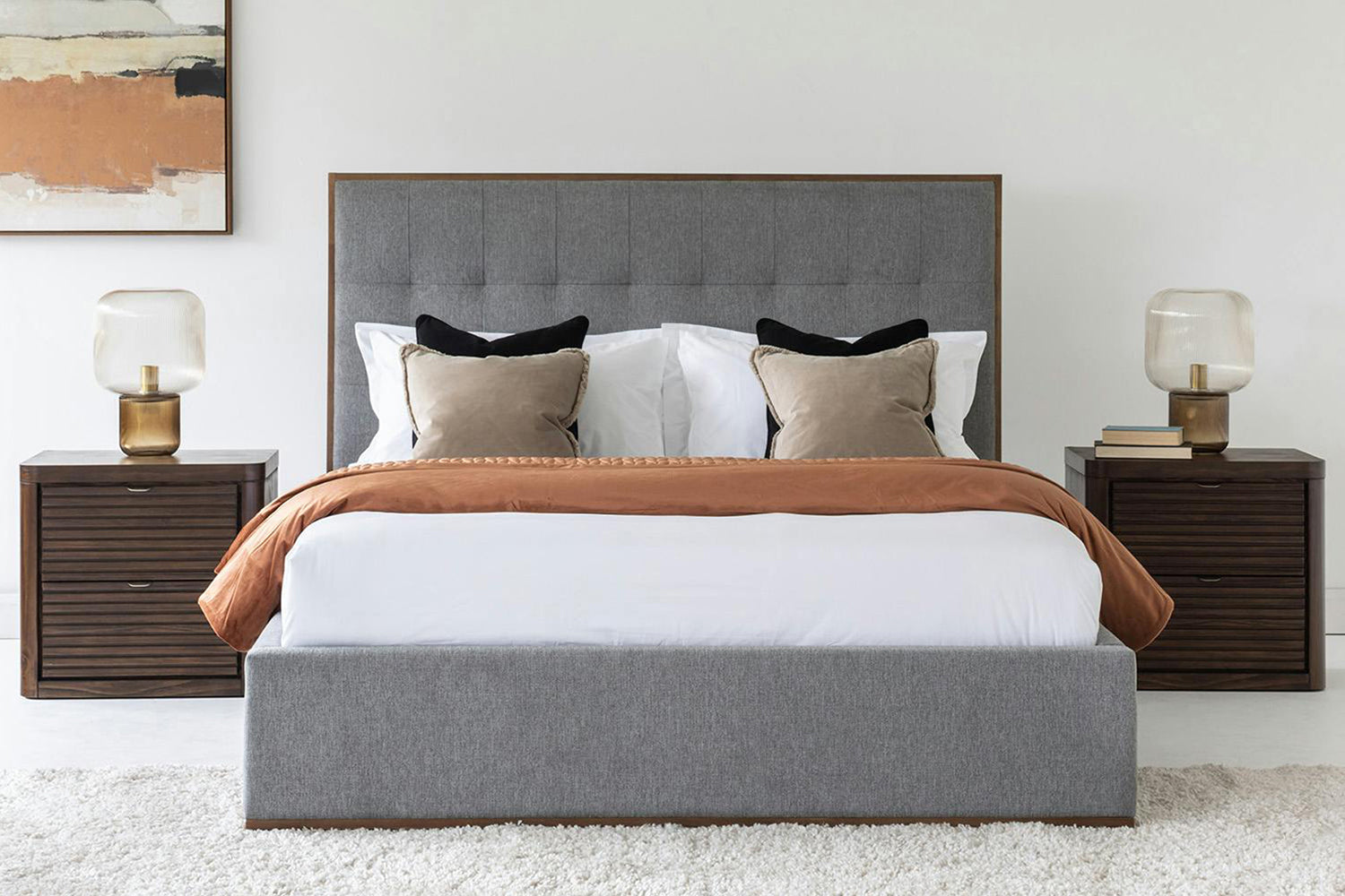 Willow Bed Frame | Super King | 6ft | Stone