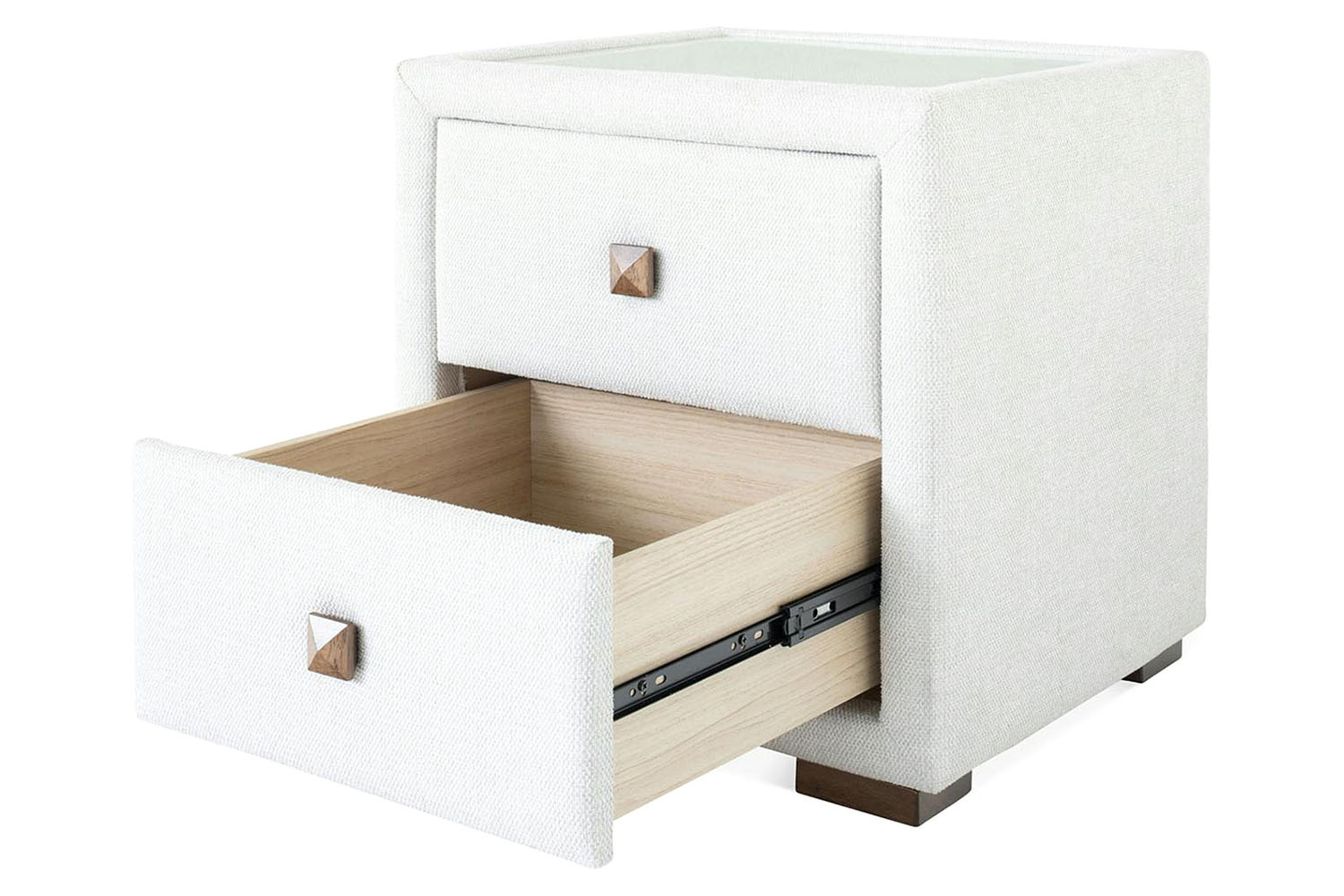 Willow Bedside Locker | 2 Drawer | Oat-6