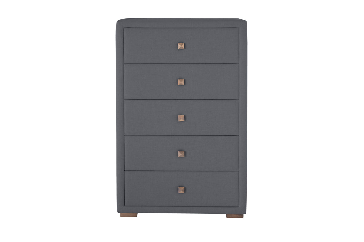 Willow Chest of Drawer | 5 Drawer | Stone
