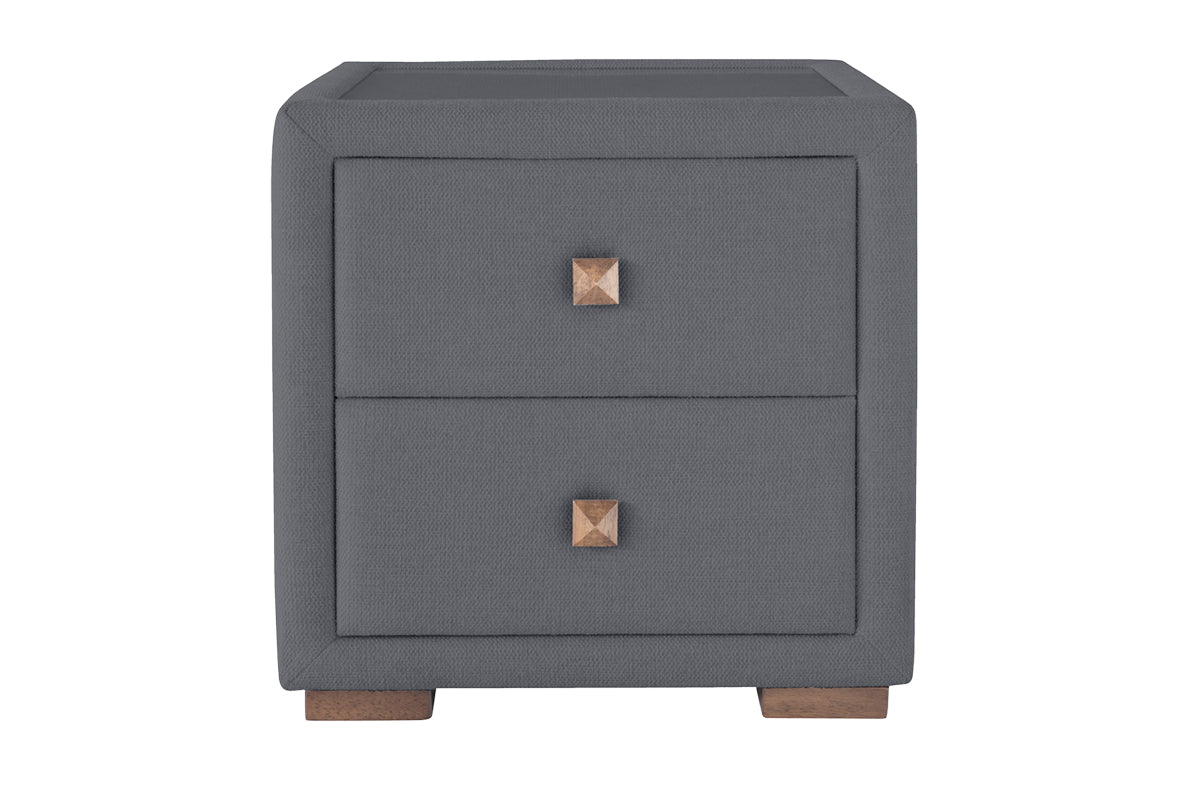 Willow Bedside Locker | 2 Drawer | Stone