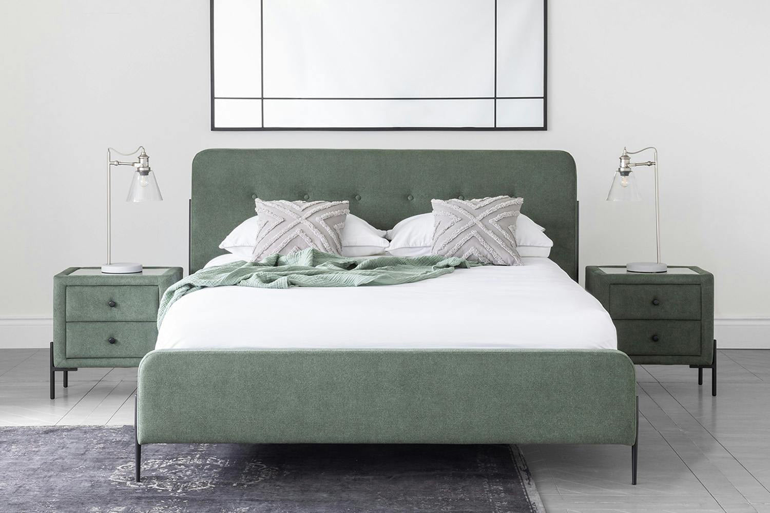 Arnold Bed Frame | King | 5ft | Green