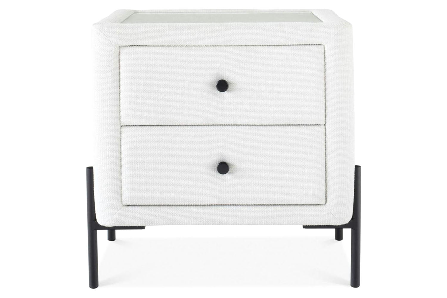 Arnold Bedside Locker | 2 Drawer | Oatmeal