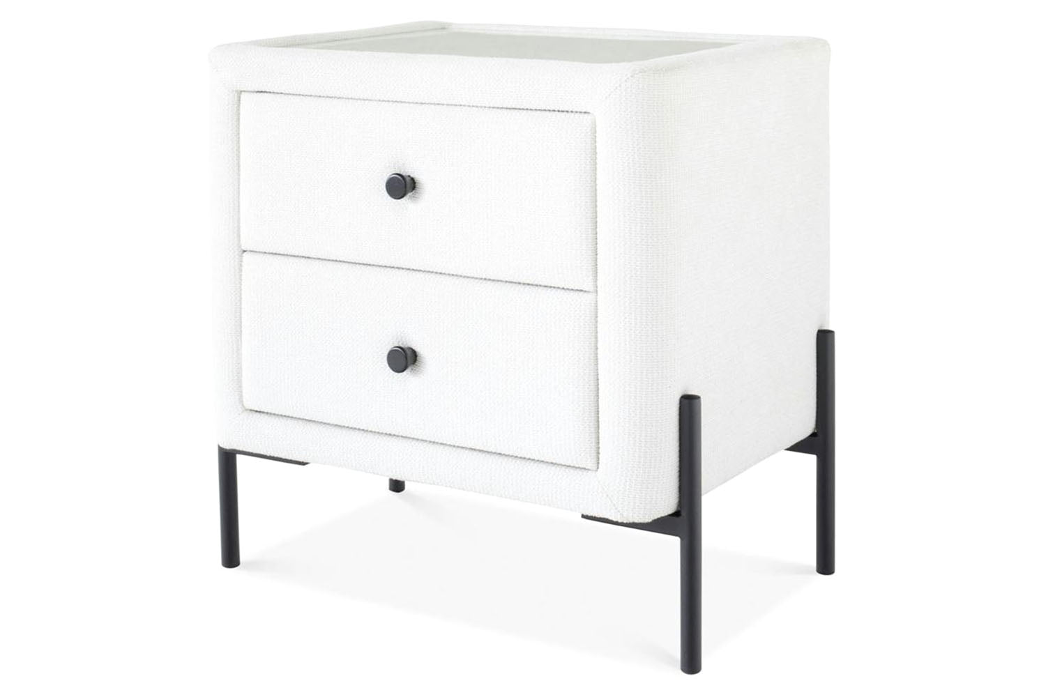 Arnold Bedside Locker | 2 Drawer | Oatmeal-4