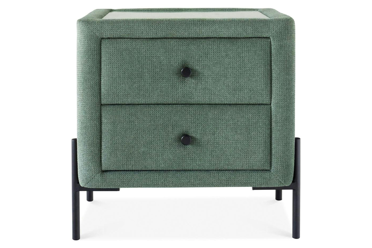 Arnold Bedside Locker | 2 Drawer | Green