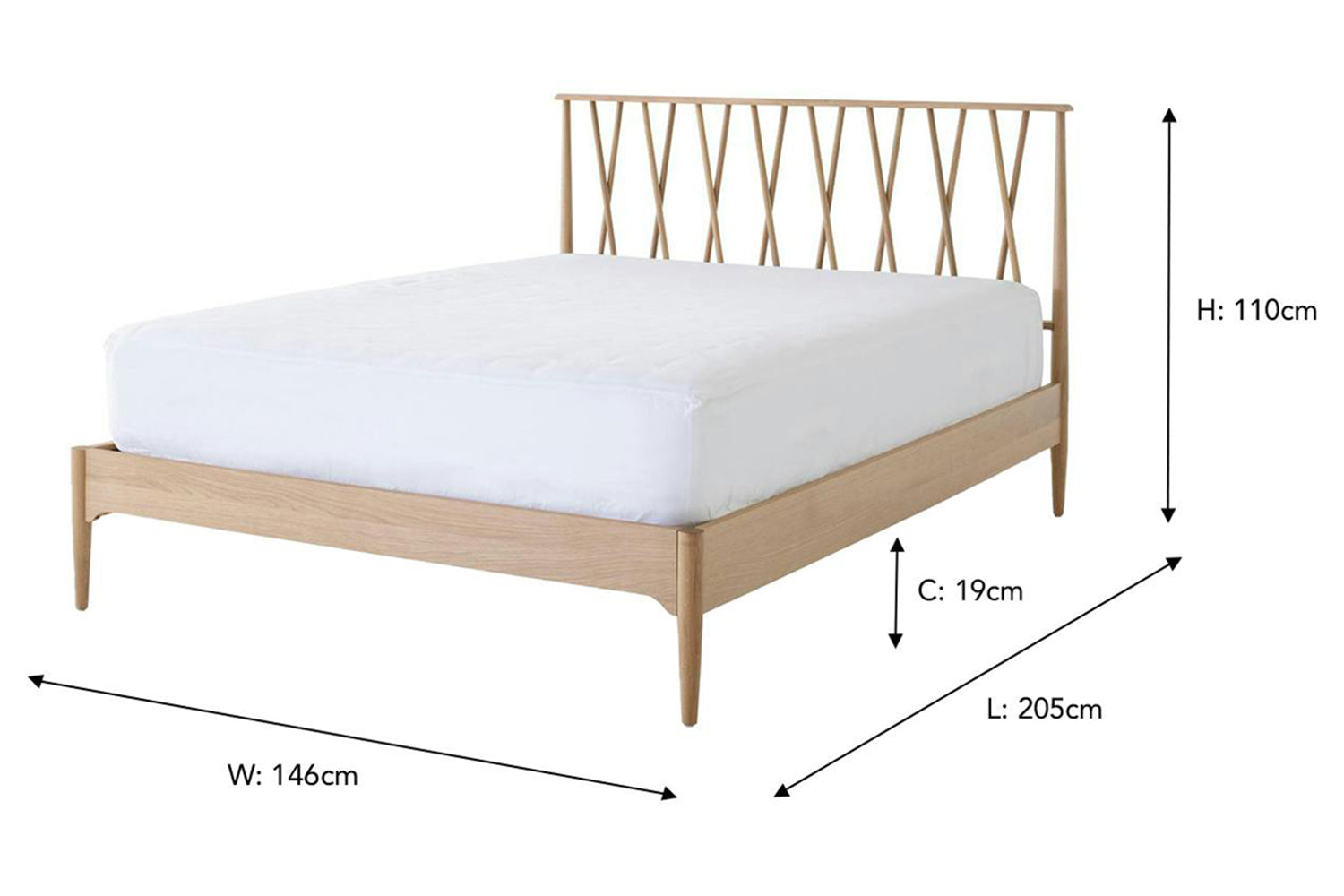 Foster Bed Frame | Double | 4ft6-4