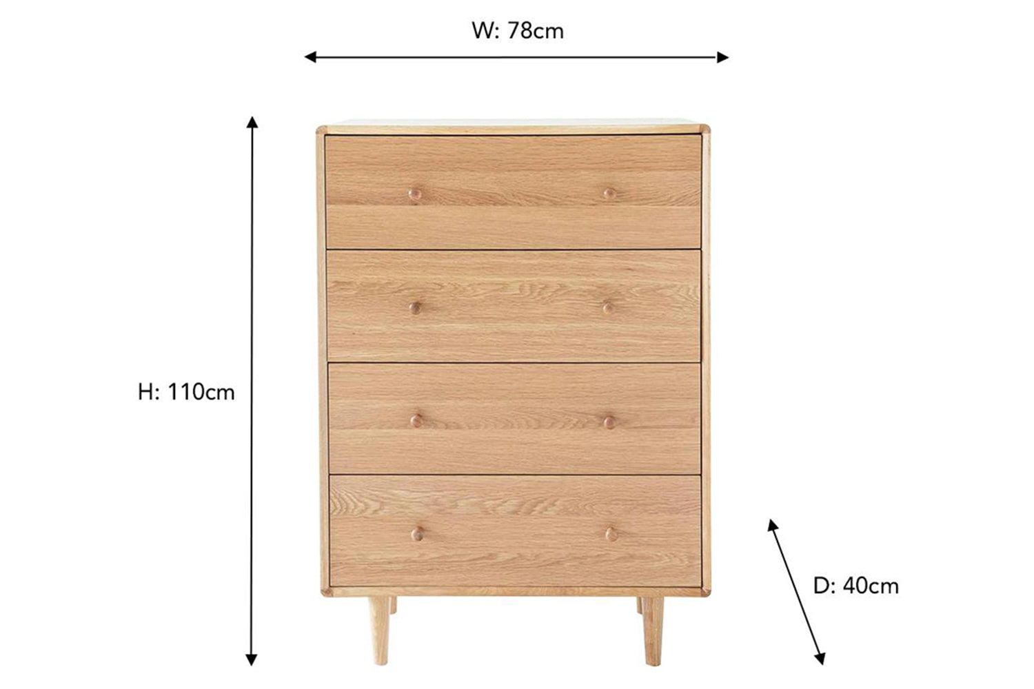 Foster Chest Of Drawer | 4 Drawer-3