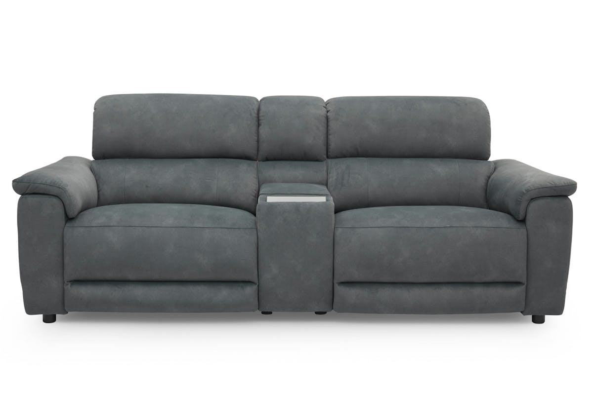 Tiago 2.5 Seater Sofa | Power Recliner | Fabric | Grey