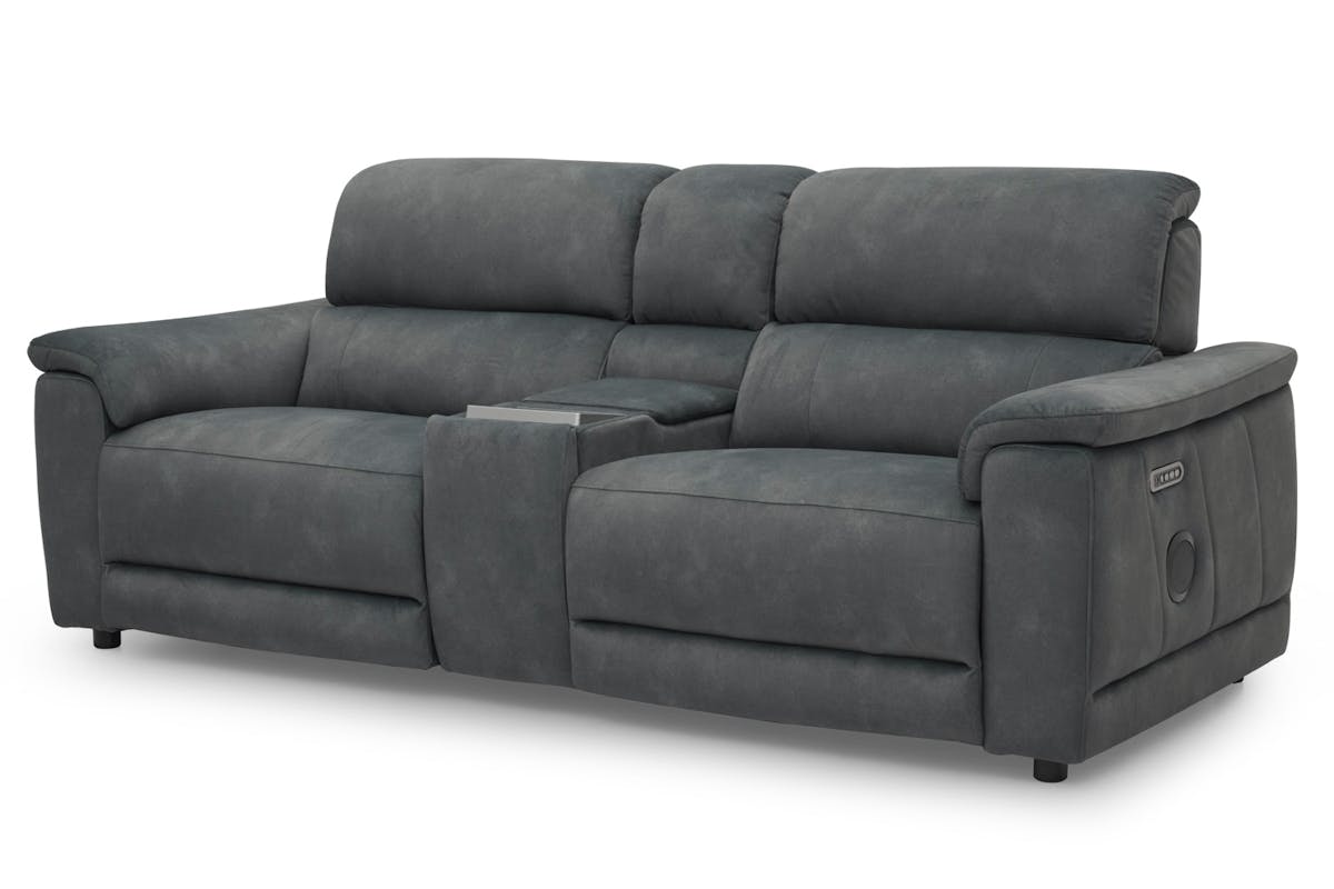 Tiago 2.5 Seater Sofa | Power Recliner | Fabric | Grey-4
