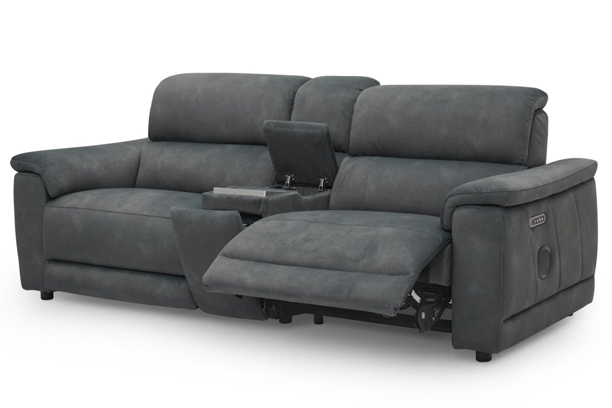 Tiago 2.5 Seater Sofa | Power Recliner | Fabric | Grey-6