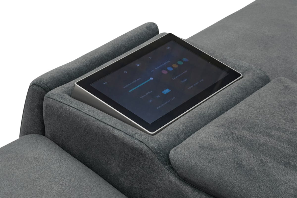 Tiago 2.5 Seater Sofa | Power Recliner | Fabric | Grey-8