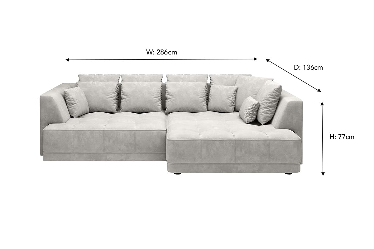 Amelia Chaise Sofa | Fabric | Taupe-3