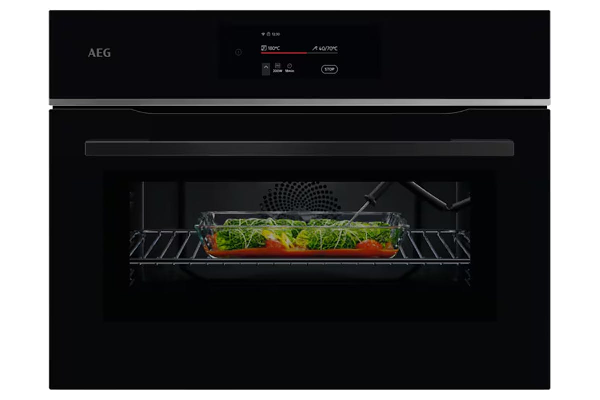 AEG 8000 MealAssist 3000W Built-in Microwave Oven | TK8NK721B | Black