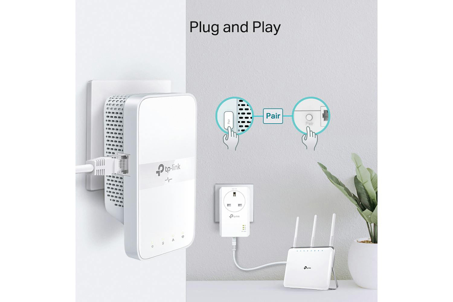TP-Link AV1000 Gigabit Passthrough Powerline AC Wi-Fi Extender-6