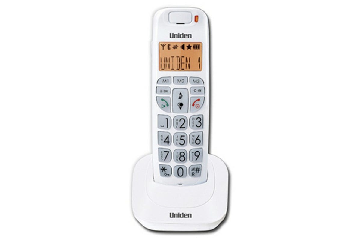 Uniden AT4105 Big Button Cordless Phone | White