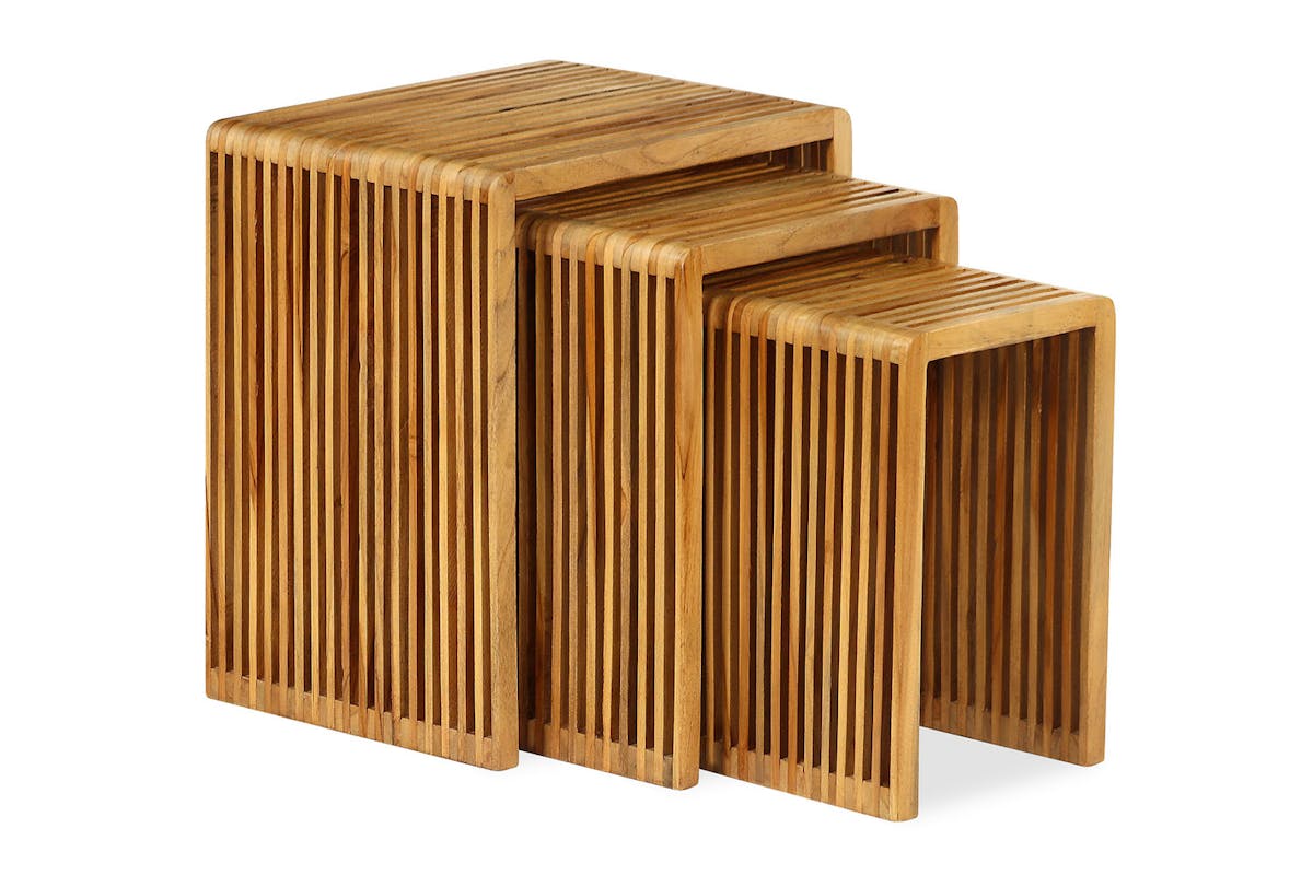 Kuta Nesting Tables | Natural | Set of 3