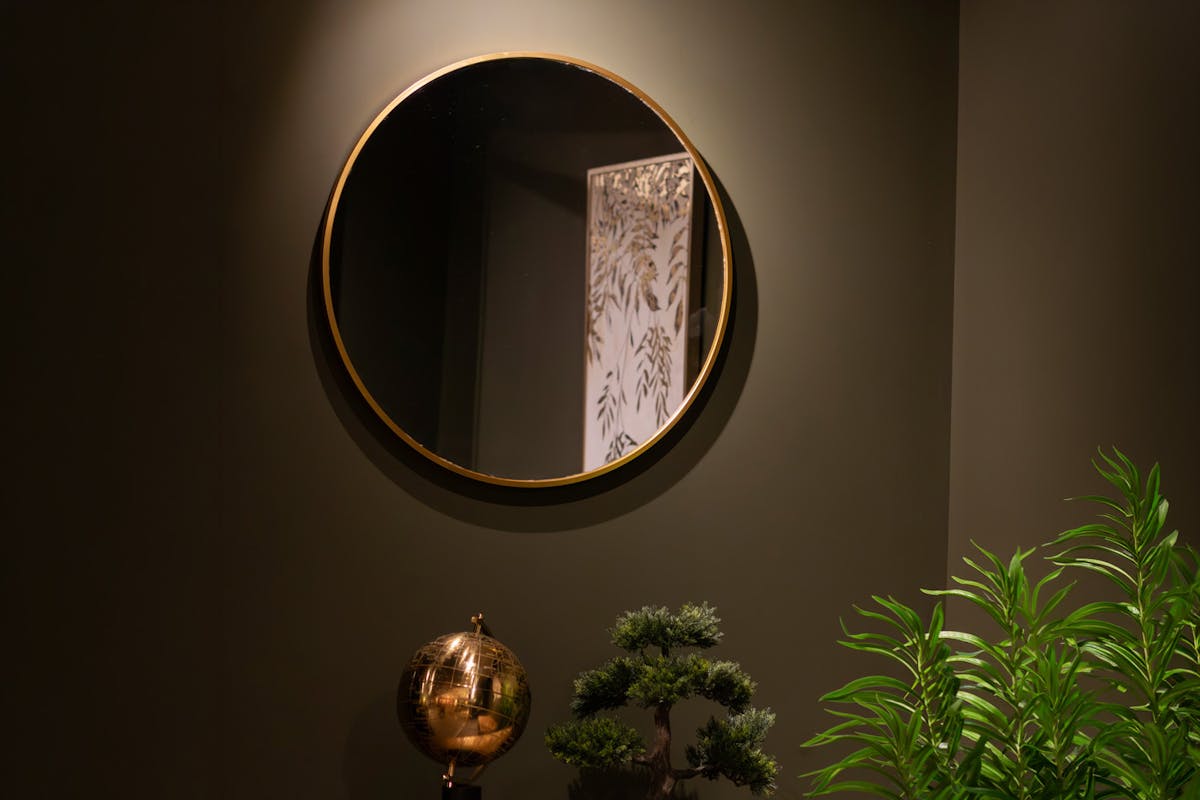 Modena Round Wall Mirror | Gold | 60 cm-2