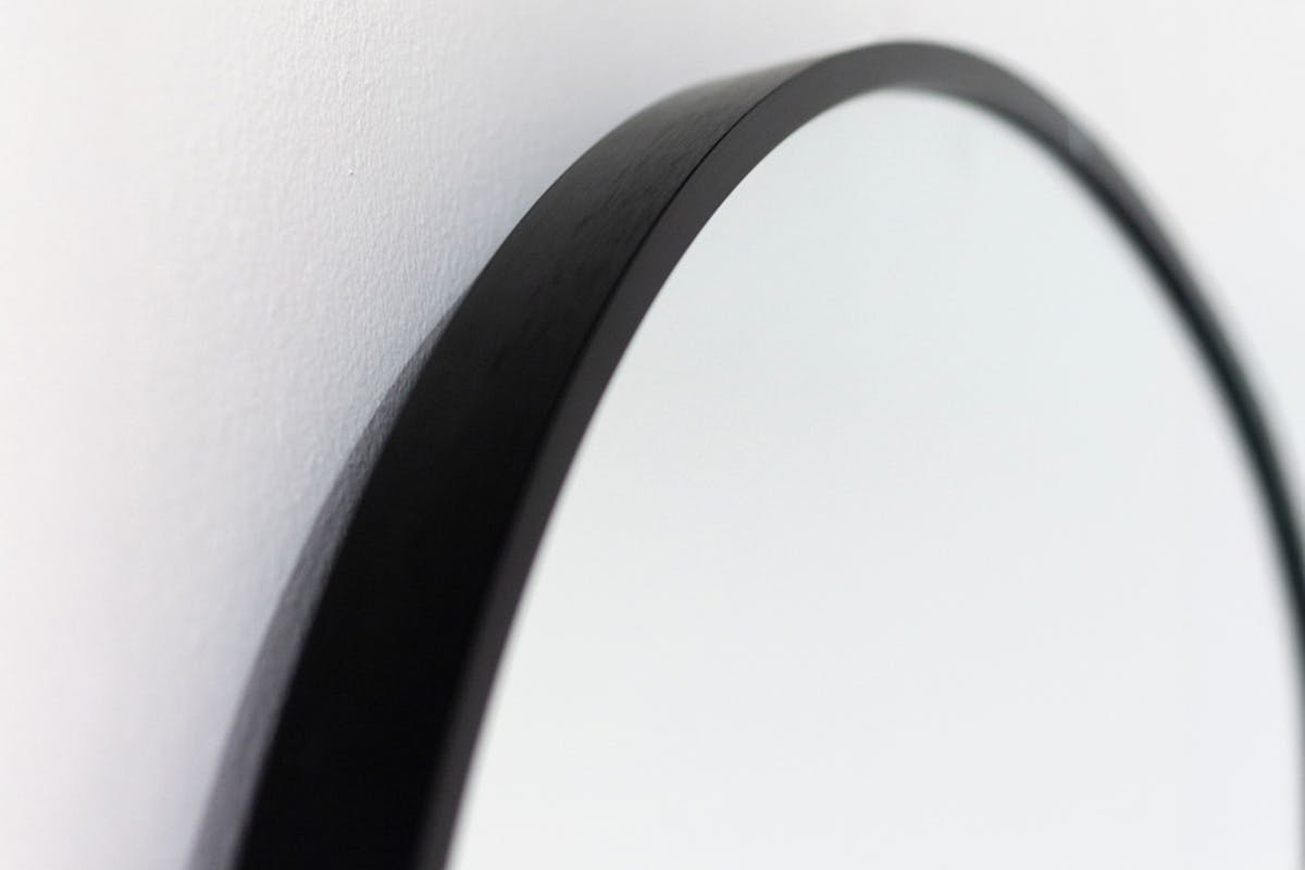 Modena Round Wall Mirror | Black | 60 cm-3