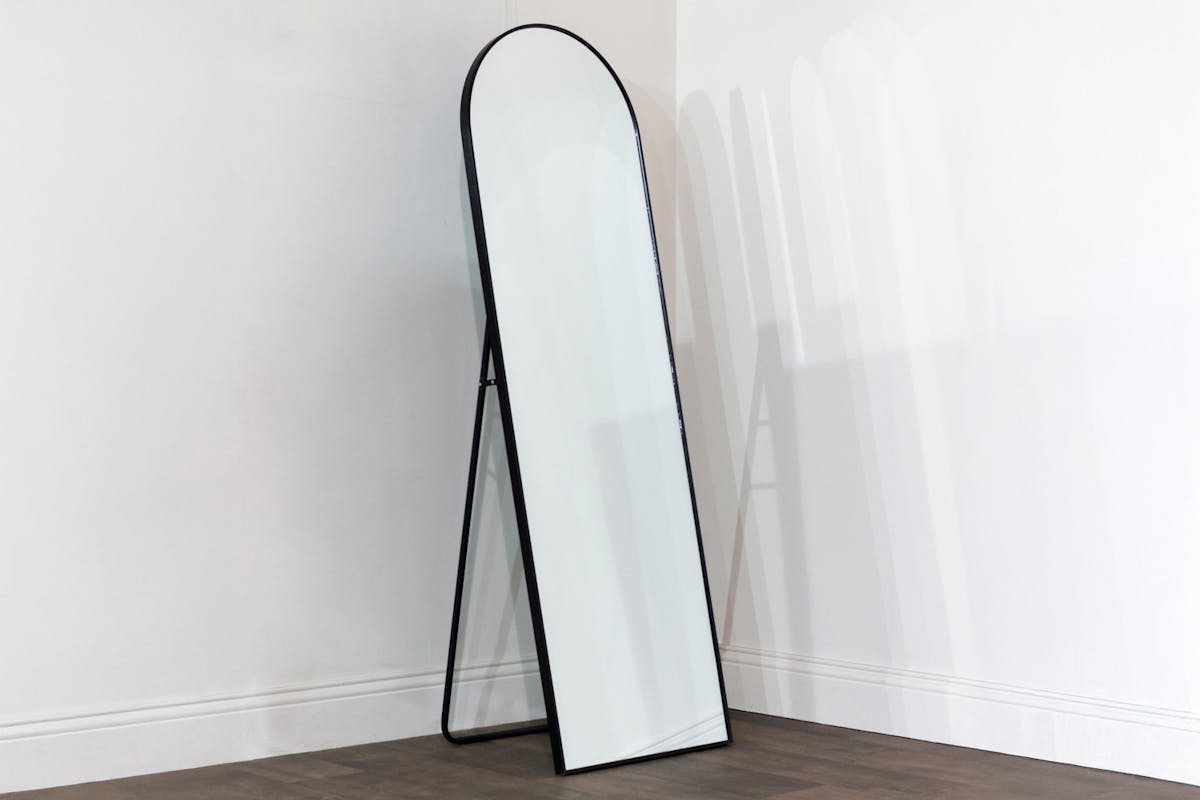 Modena Floor Standing Mirror | Black | 50 x 160 cm-3