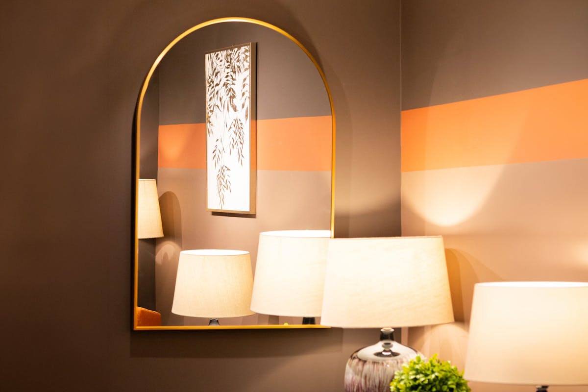 Modena Arched Wall Mirror | Gold | 66 x 96 cm-2