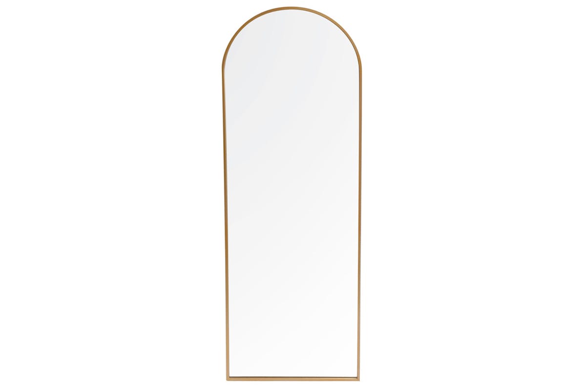 Modena Arched Wall Mirror | Gold | 40 x 120 cm