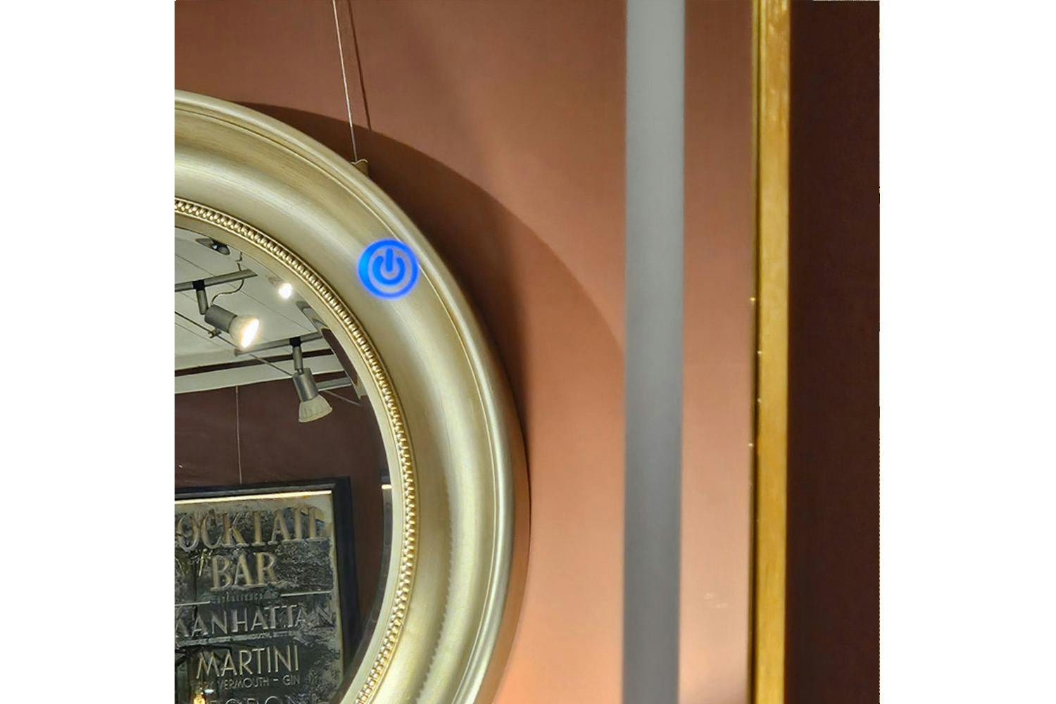 Modena LED Cheval Mirror | Gold | 160 x 50 cm-7