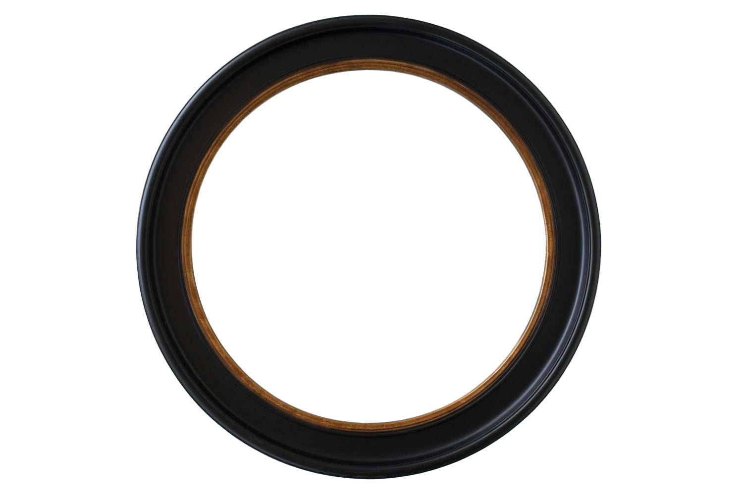 Macy Round Mirror | Black/Gold | 90 cm