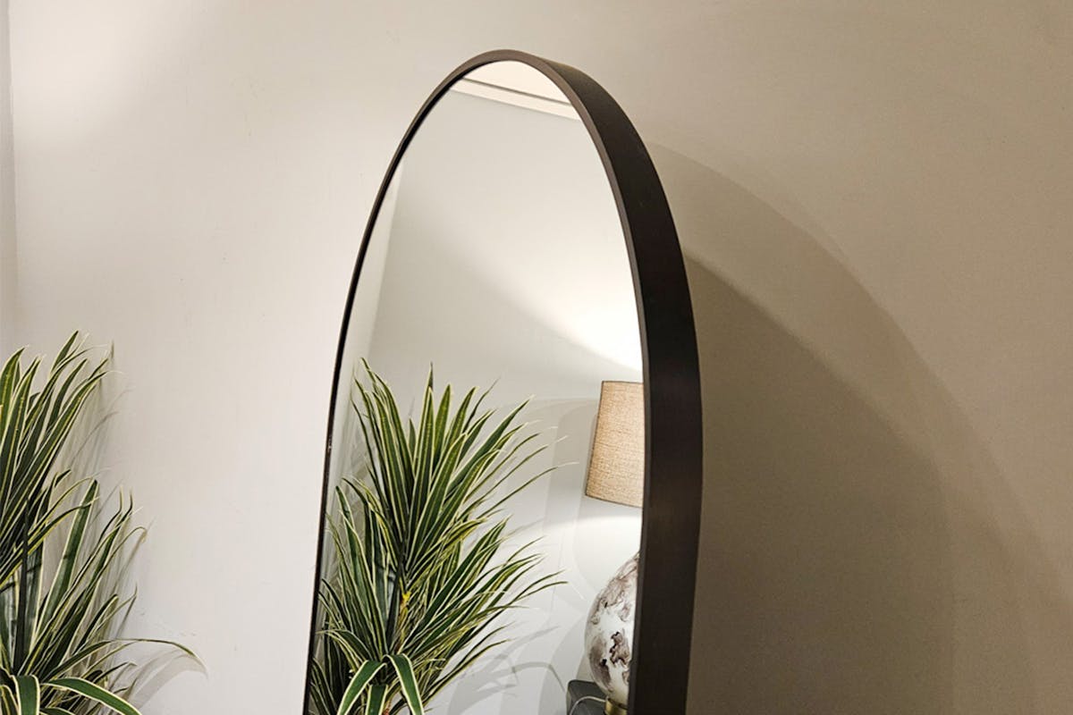 Modena Arched Leaner Mirror | Black | 80 x 180 cm-3