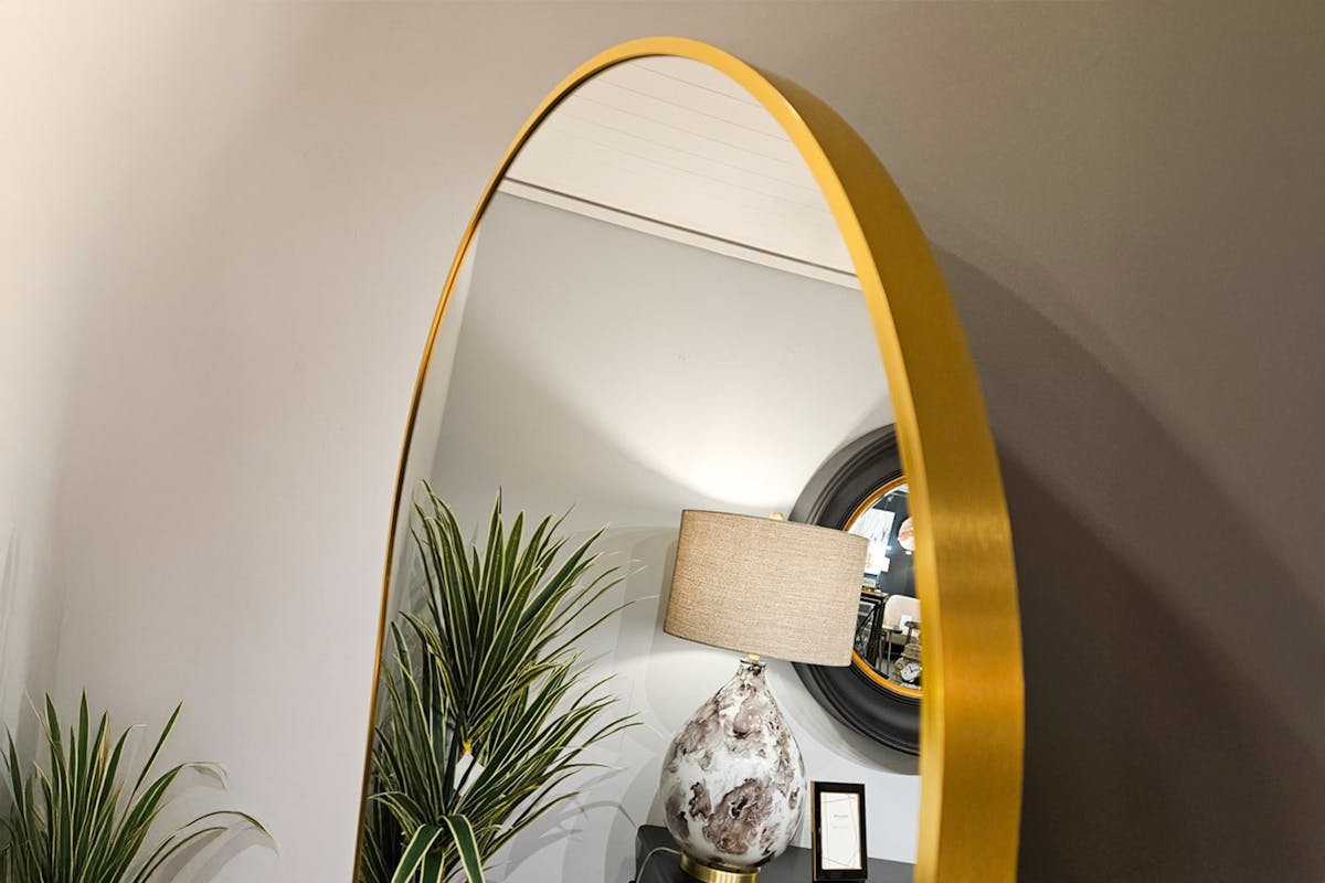 Modena Arched Leaner Mirror | Gold | 80 x 180 cm-3