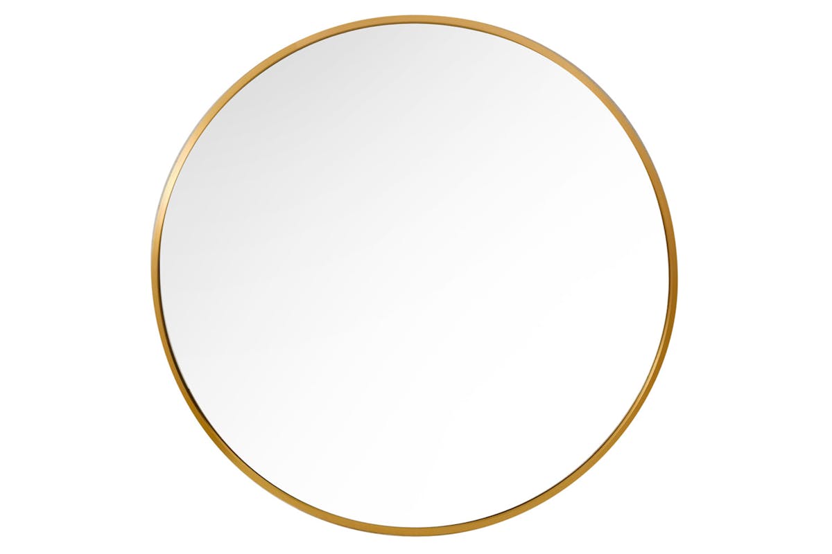 Modena Round Wall Mirror | Gold | 120 cm