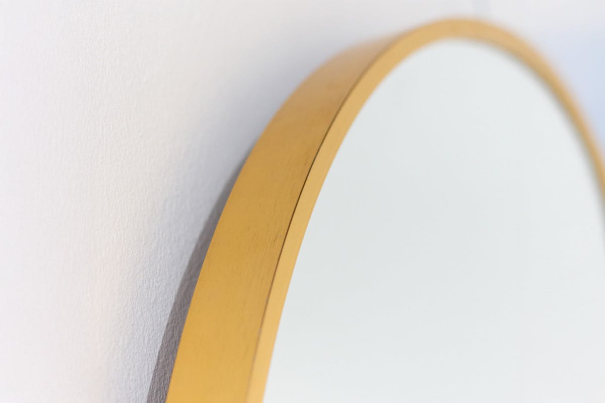 Modena Round Wall Mirror | Gold | 120 cm-3