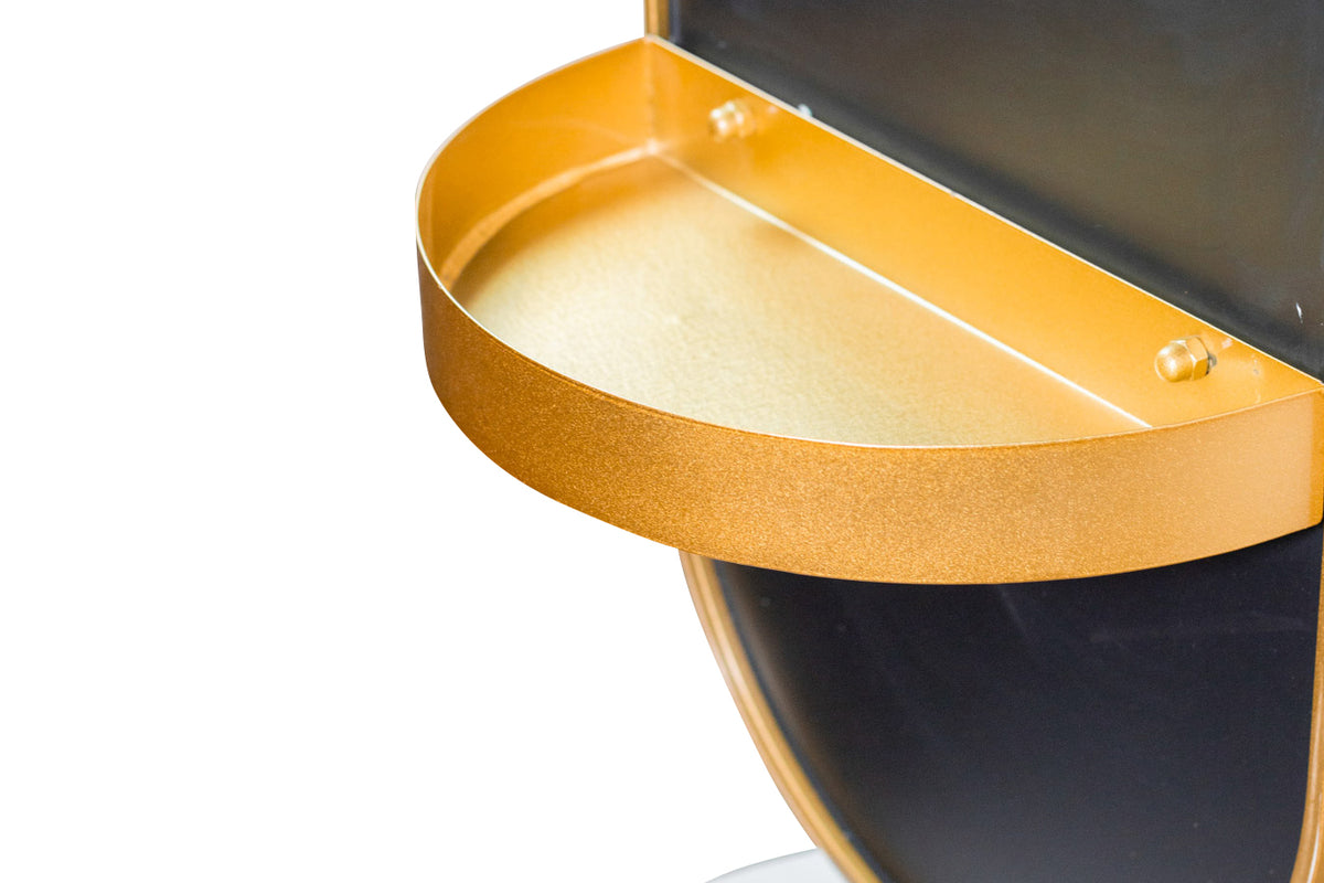 Rotating Mirror with Hangers & Marble Base | Gold | 45 x 175 cm-8