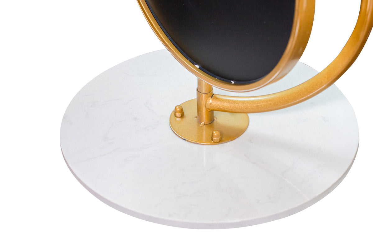 Rotating Mirror with Hangers & Marble Base | Gold | 45 x 175 cm-9