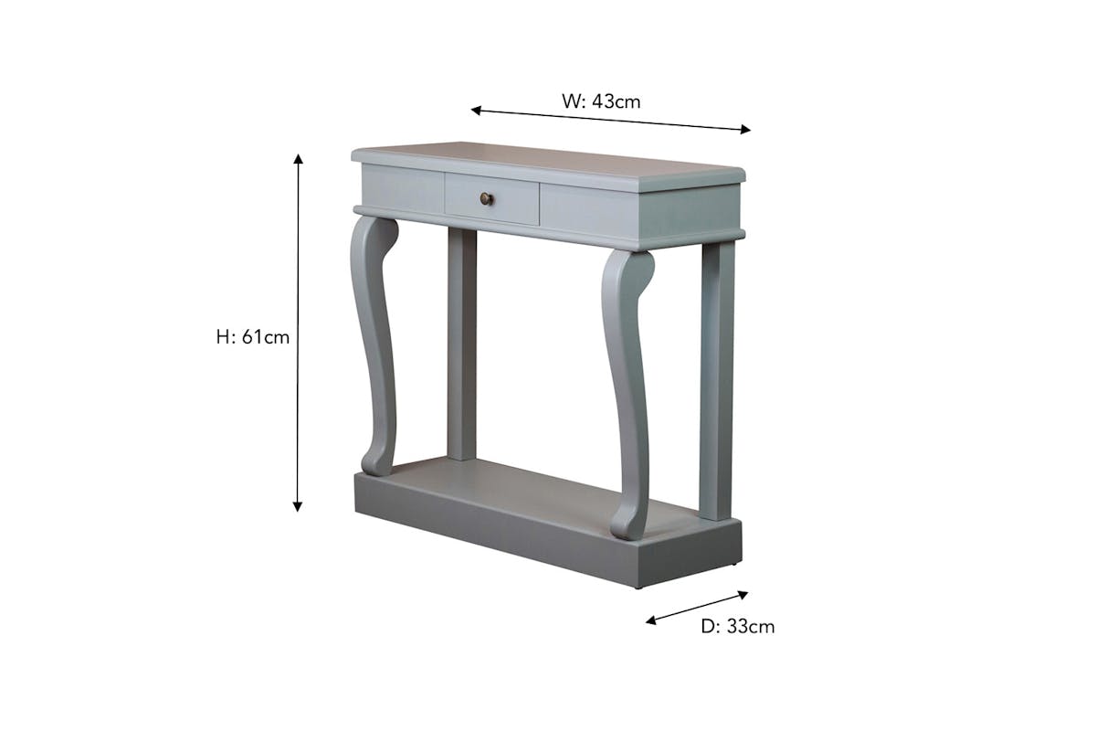 Clover Console Table with Drawer | Mink-3