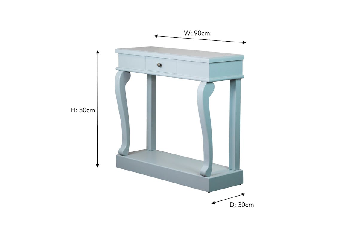 Clover Console Table with Drawer | Sage-3