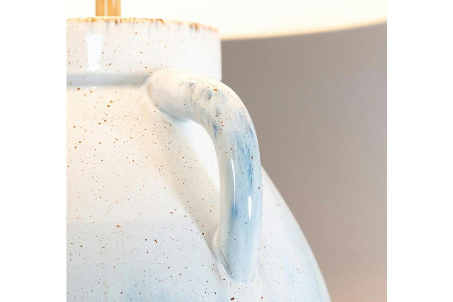 Rylee Ceramic Table Lamp | White/Blue | 66 cm-3